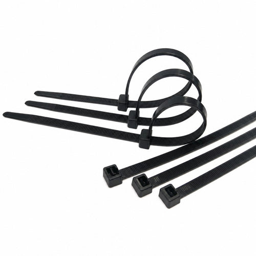 SKU 157400.VM - DNI5066 – Abraçadeira de Nylon Preta 400 x 4,8mm- Kit 100 Pçs