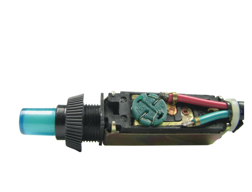 SKU 442769.VM - Botão A/C Universal Retangular [Led Verde] [Tecla] 12v e 24v